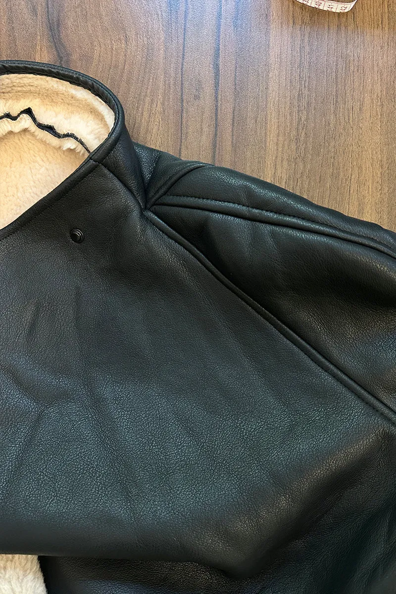 HCT005 Faux Leather Coat Outerwear