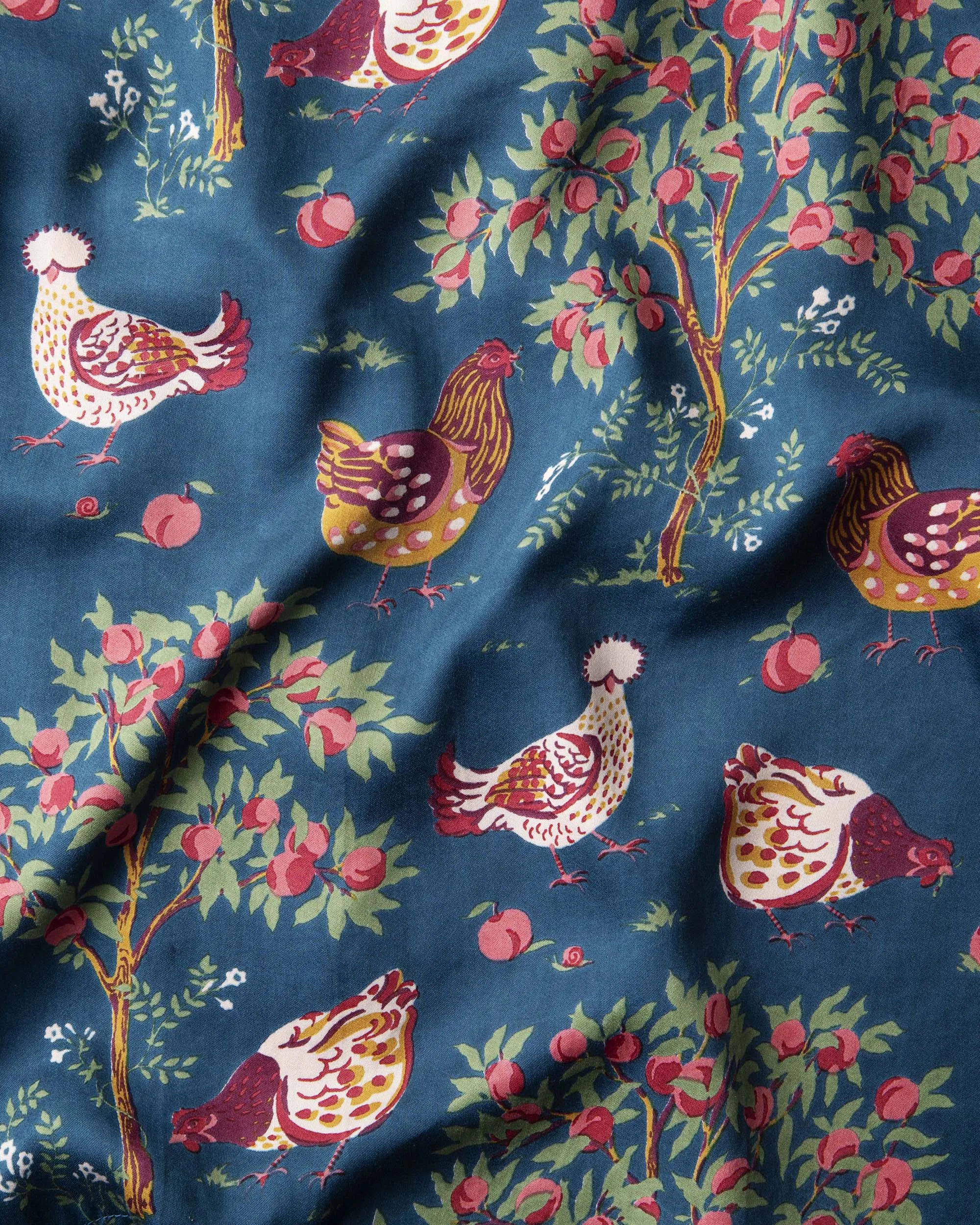 Hen House - Petite Satin Wildest Dream Set - Navy