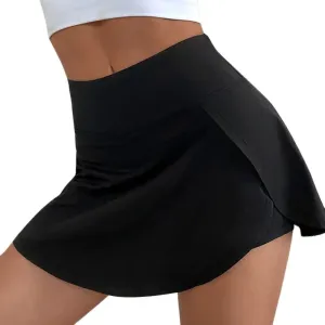 High-Waist Sports Skort for Women - Quick-Dry Tennis, Running, and Yoga Skirt with Built-In Lining