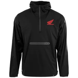 Honda TrueTimber Black Hytek 1/4 Zip Jacket with Red Honda Patch Logo
