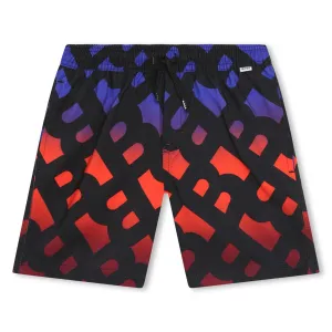 Hugo Boss Gradient Monogram Swim Shorts
