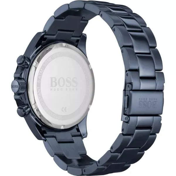 HUGO BOSS Hero Sport Lux Blue Stainless Steel Blue Dial Chronograph Quartz Watch for Gents - HUGO BOSS 1513758