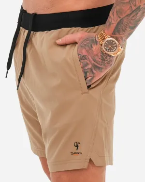 Hybrid Active Shorts - Tan