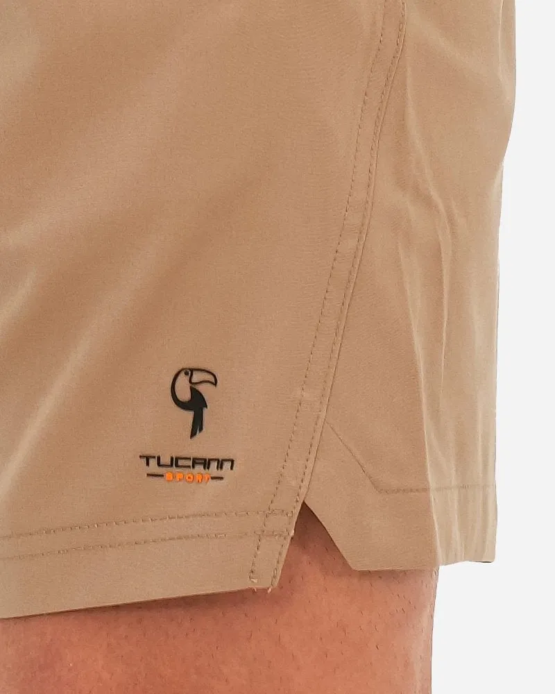 Hybrid Active Shorts - Tan