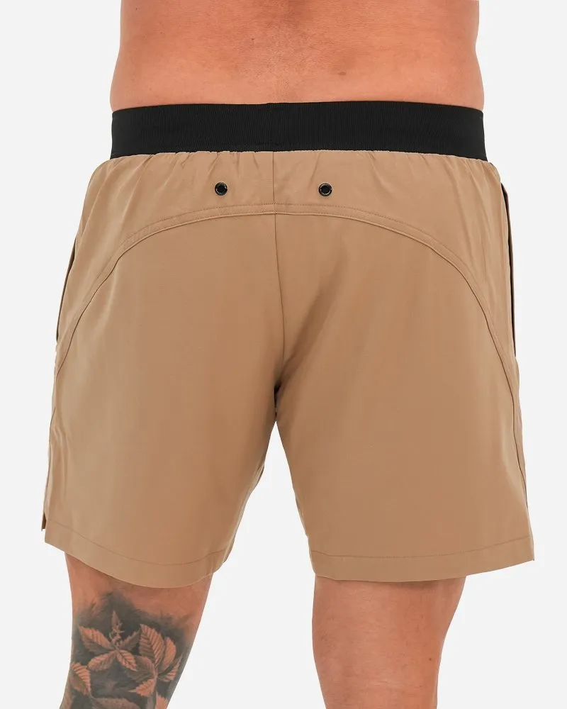 Hybrid Active Shorts - Tan
