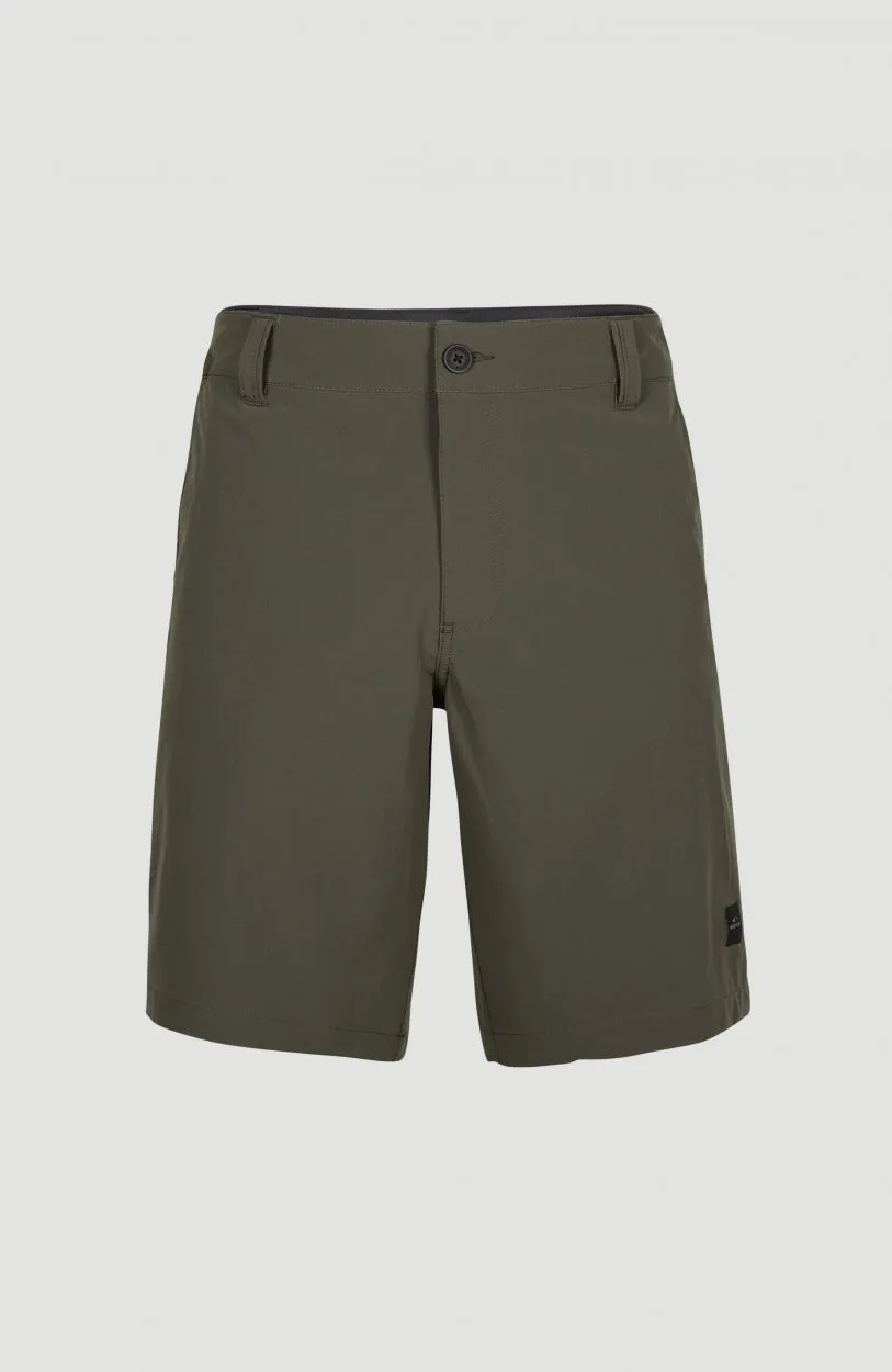 Hybrid Chino-Shorts | Military Green
