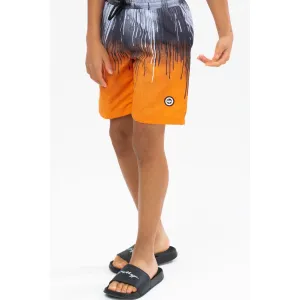Hype Orange Drips Swim Shorts
