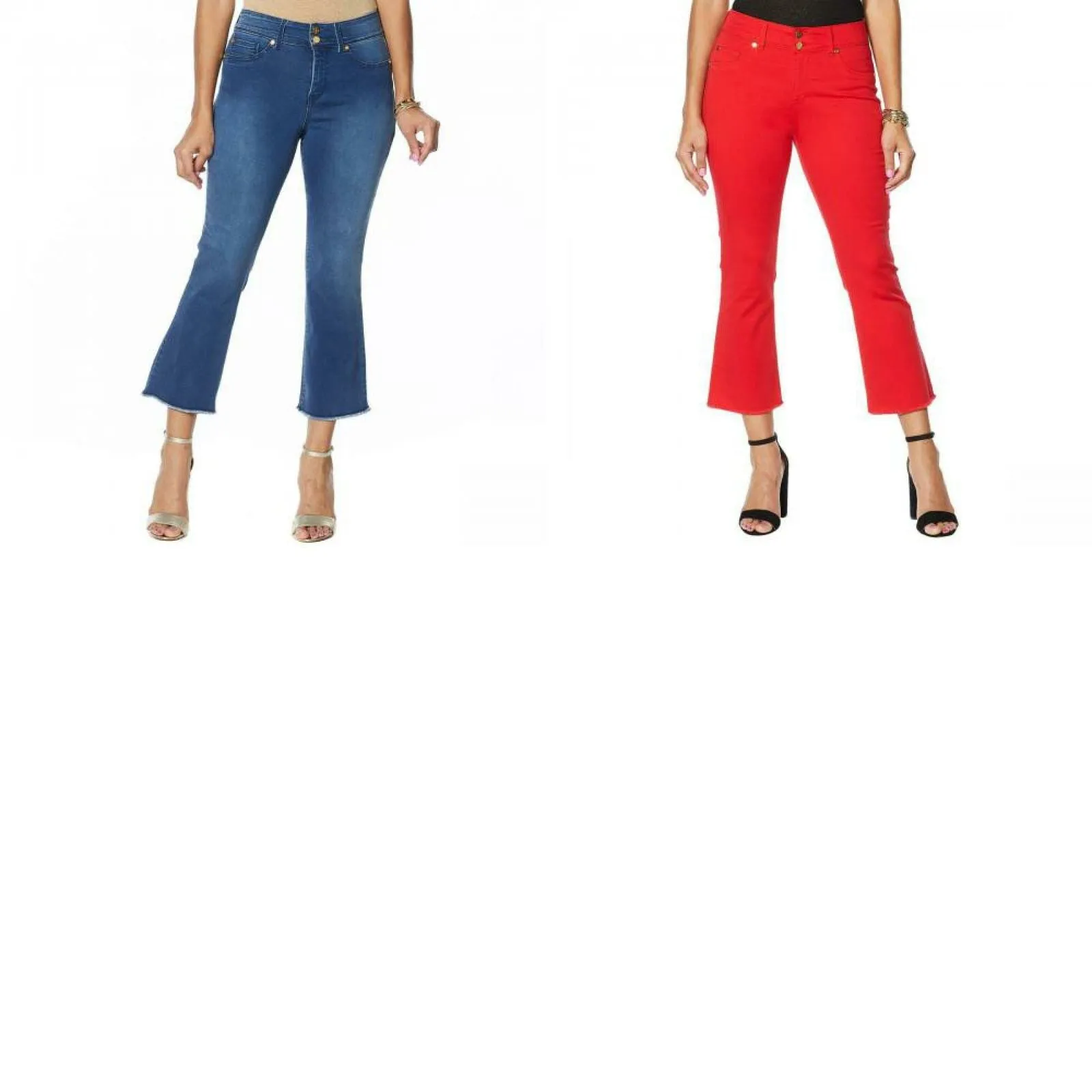 IMAN Women's Petite Global Chic Luxury Resort 360 Slim Crop Jeans