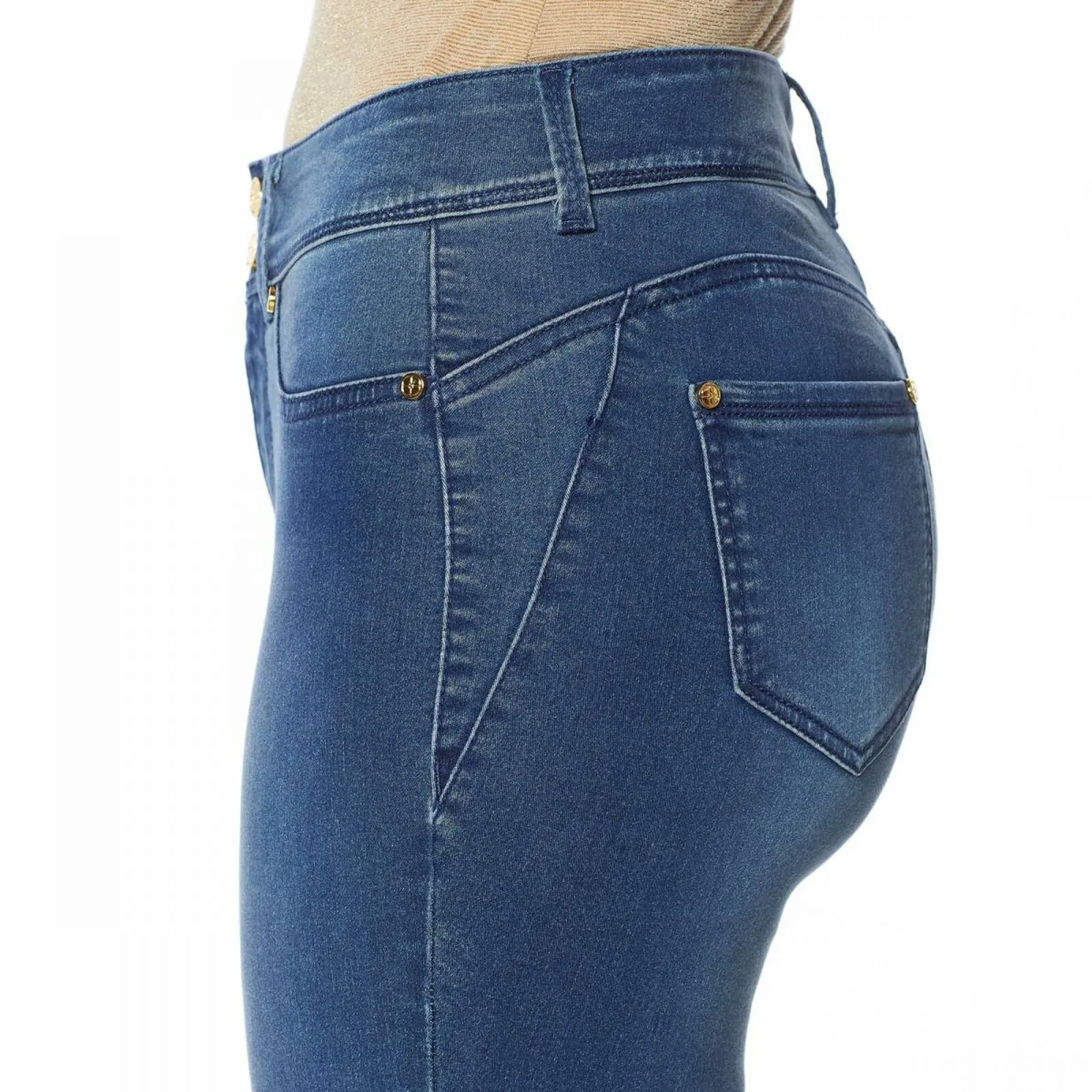 IMAN Women's Petite Global Chic Luxury Resort 360 Slim Crop Jeans