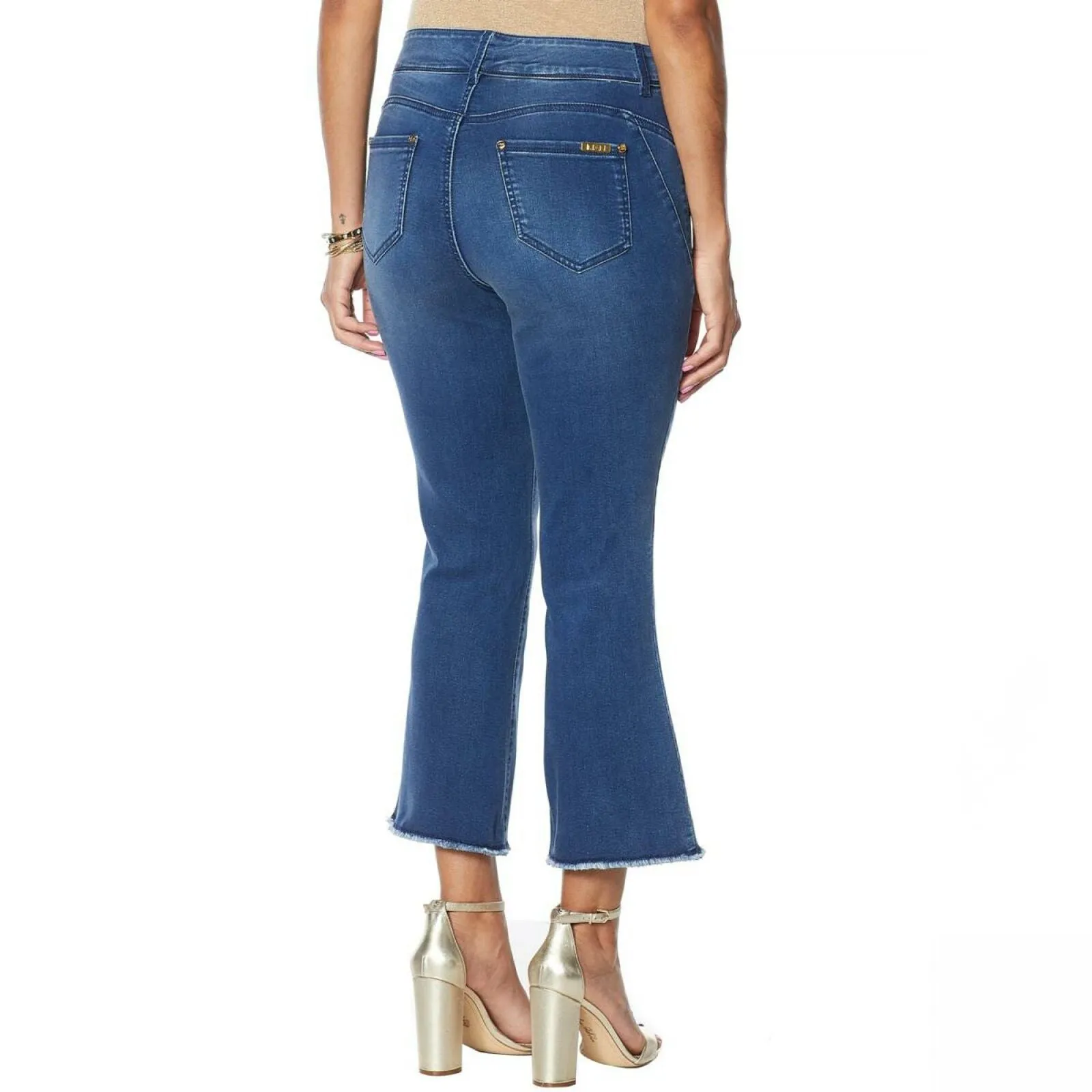 IMAN Women's Petite Global Chic Luxury Resort 360 Slim Crop Jeans