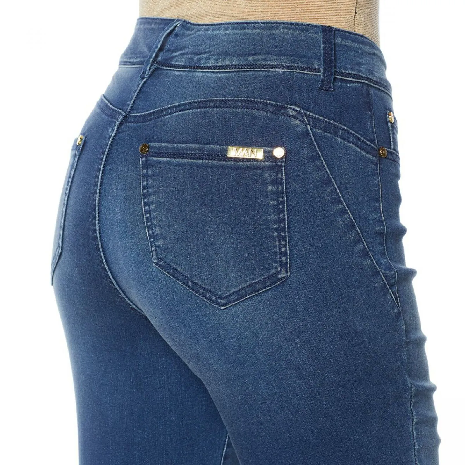 IMAN Women's Petite Global Chic Luxury Resort 360 Slim Crop Jeans