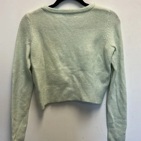 Intermix mint green cropped sweater