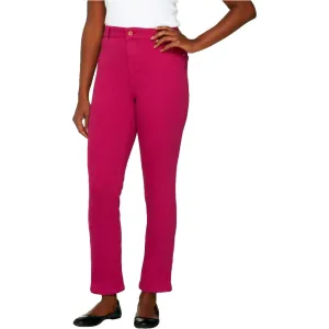 Isaac Mizrahi Live! Plus Size Petite Knit Denim Ankle Jeans