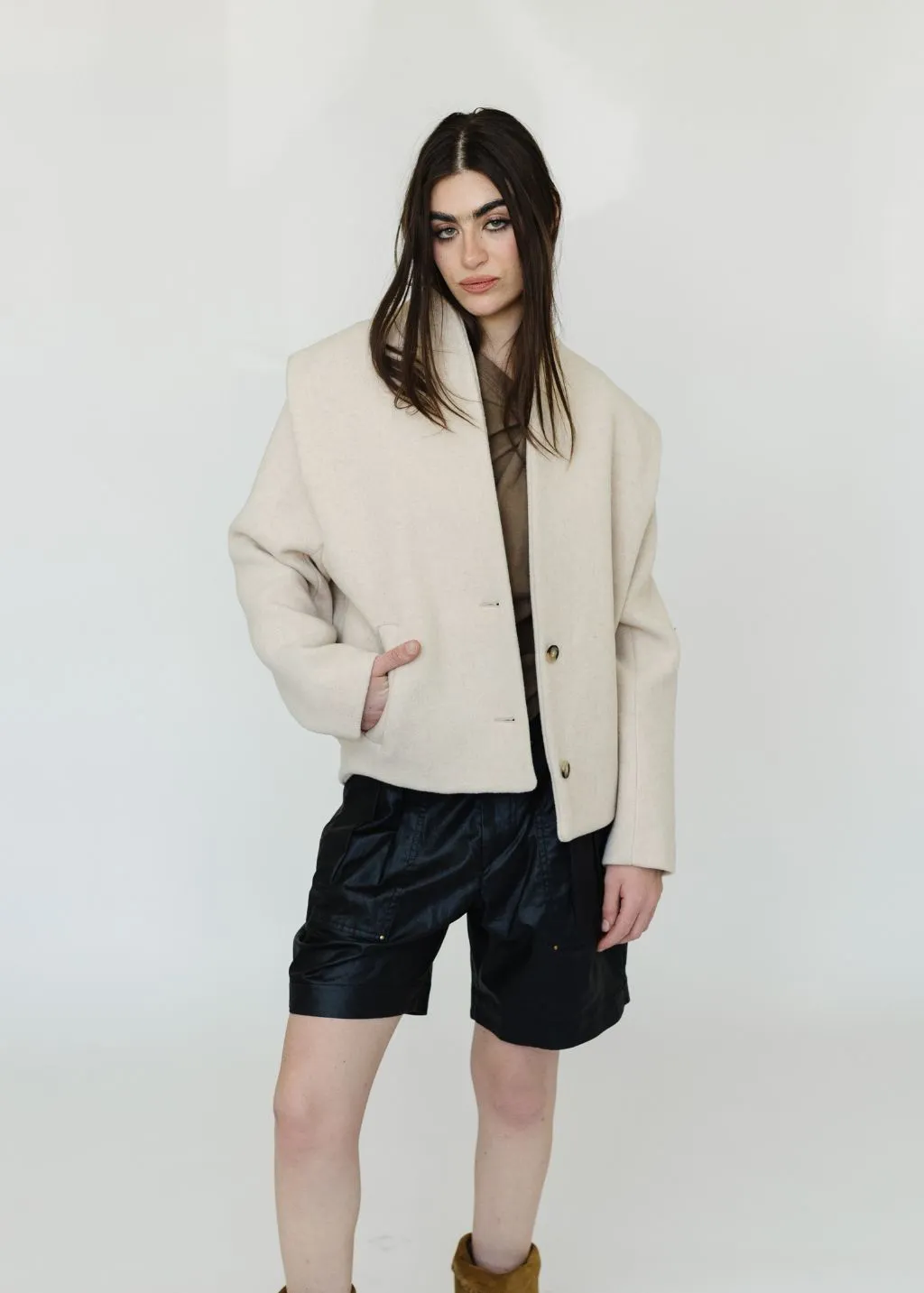 Isabel Marant Drogo Jacket in Ecru