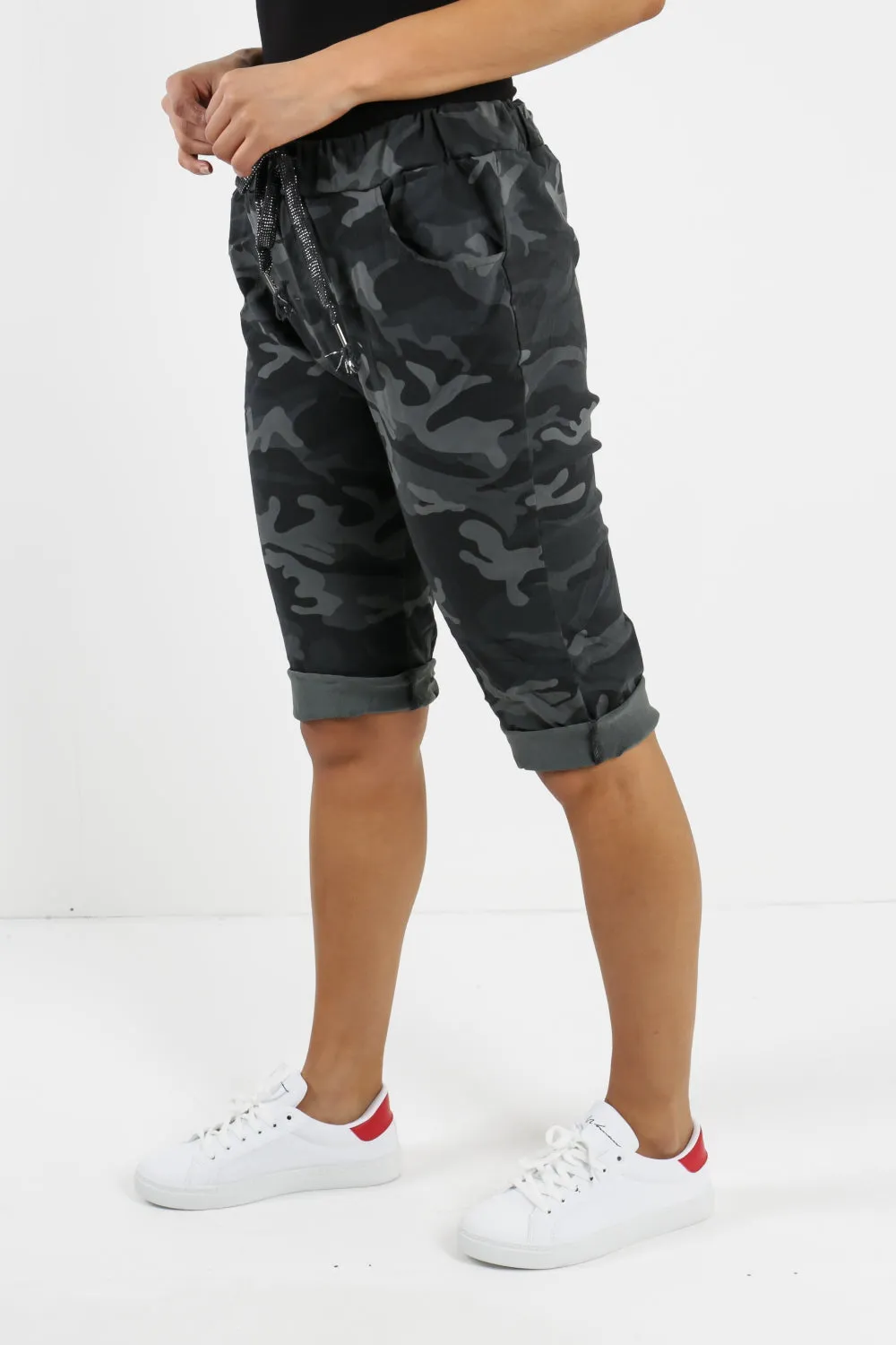 Italian Magic Shorts/Chinos Camo Black