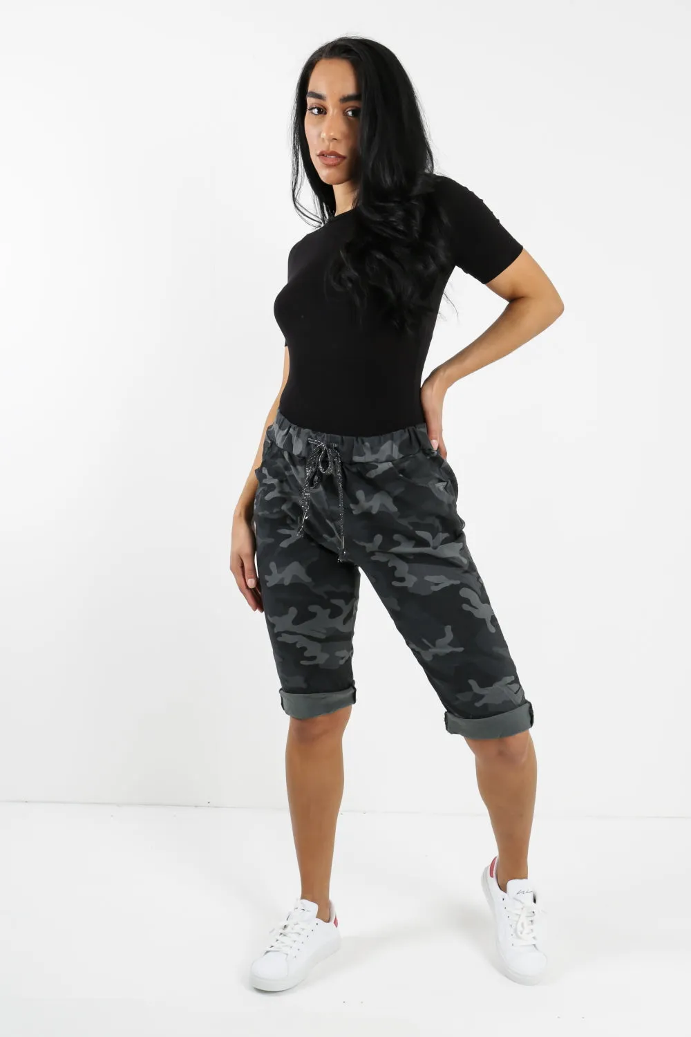 Italian Magic Shorts/Chinos Camo Black
