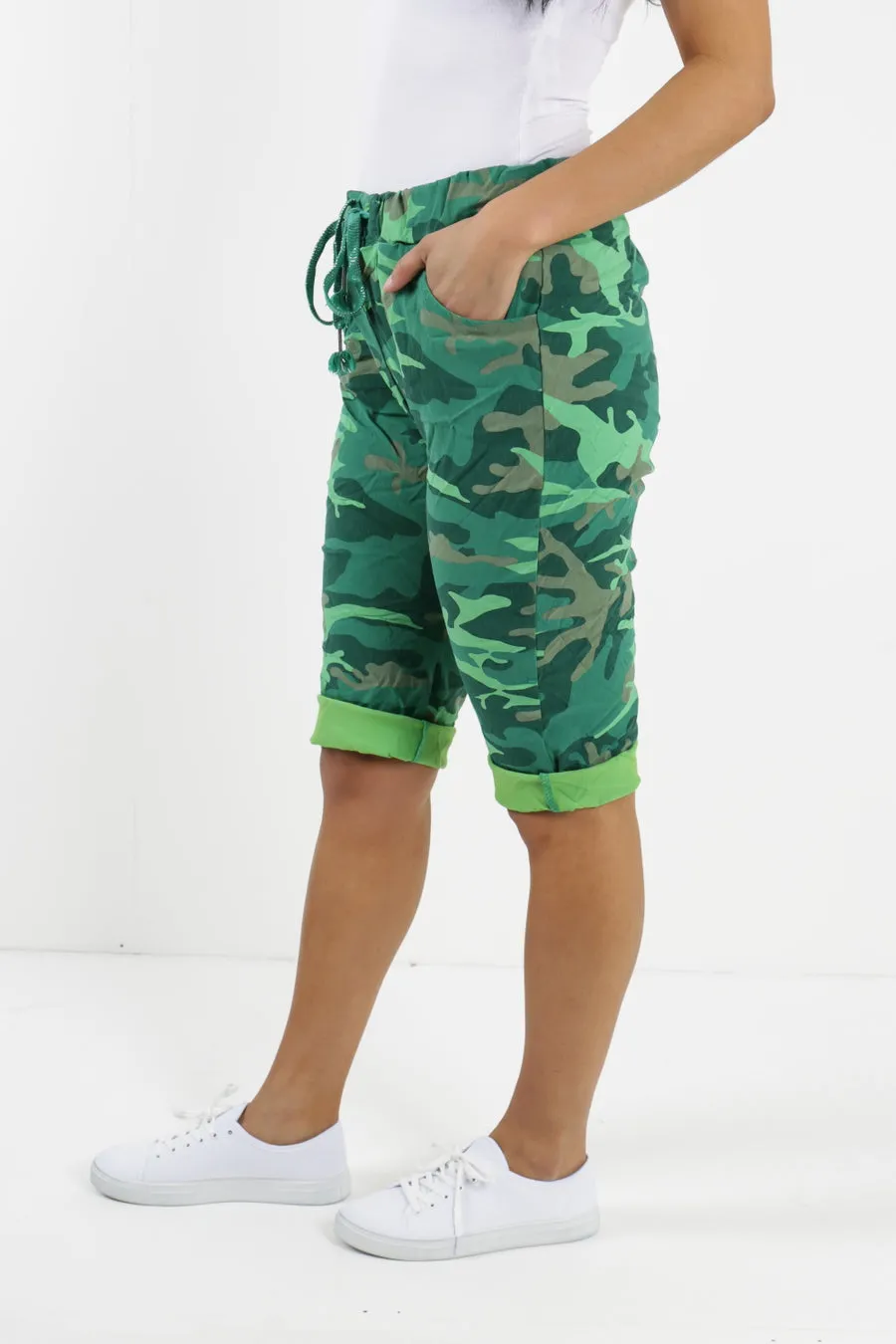Italian Magic Shorts/Chinos Camo Green