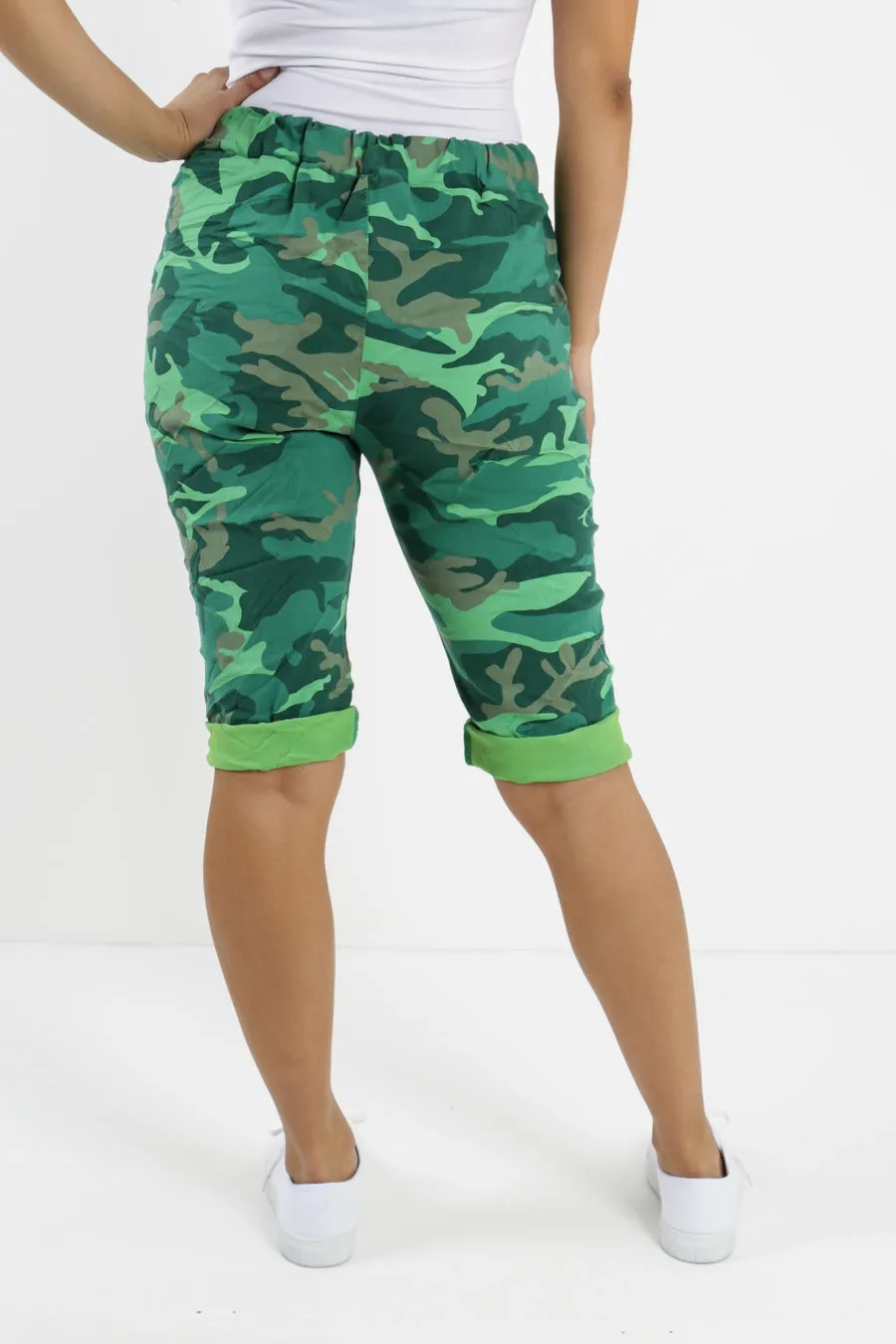 Italian Magic Shorts/Chinos Camo Green