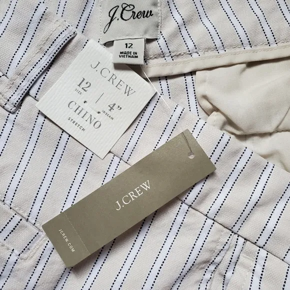 J.Crew 4&quot; Chino Tan Shorts 12