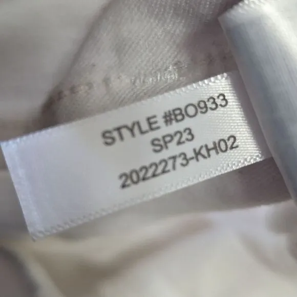 J.crew NWT Cropped Flare White Jean With Raw Hem Signature Stretch Sz 33 White
