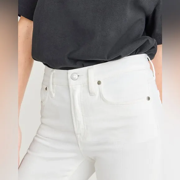 J.Crew Women’s 9&quot; toothpick jean in white wash