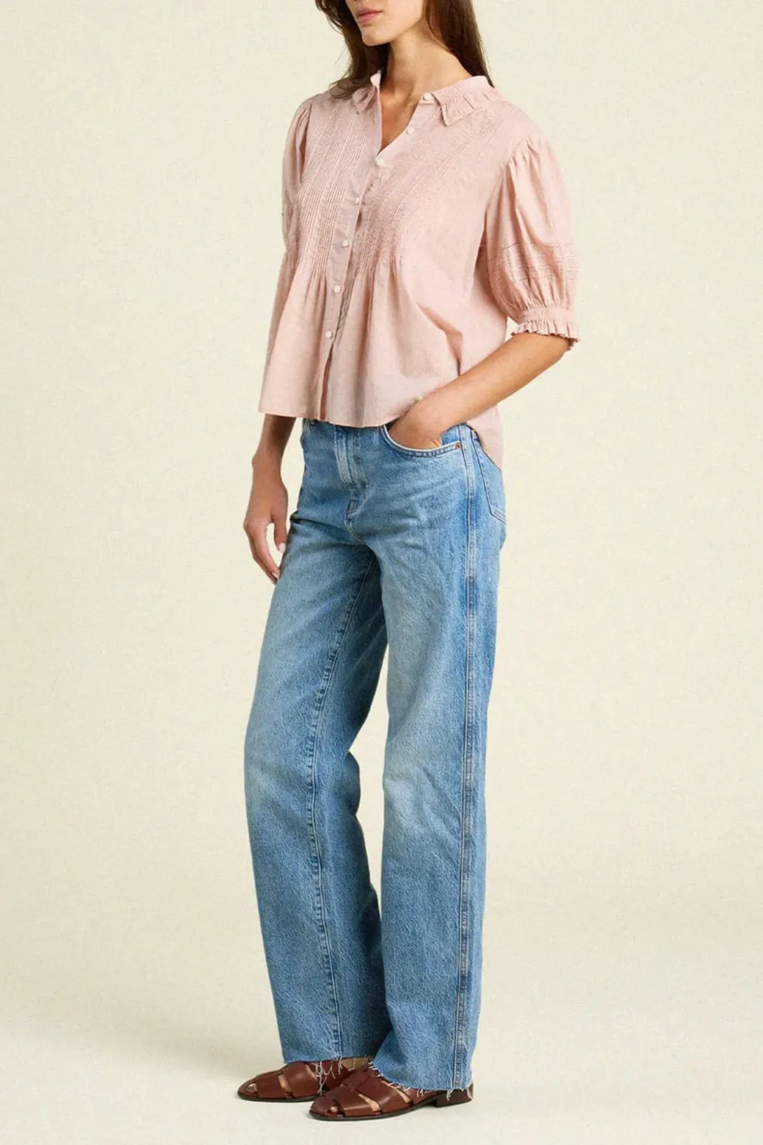 Jess Blouse | Blush Voile