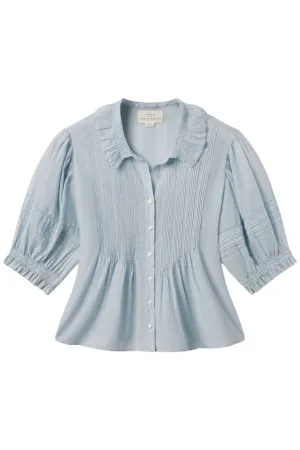 Jess Blouse | Cloud Houndstooth
