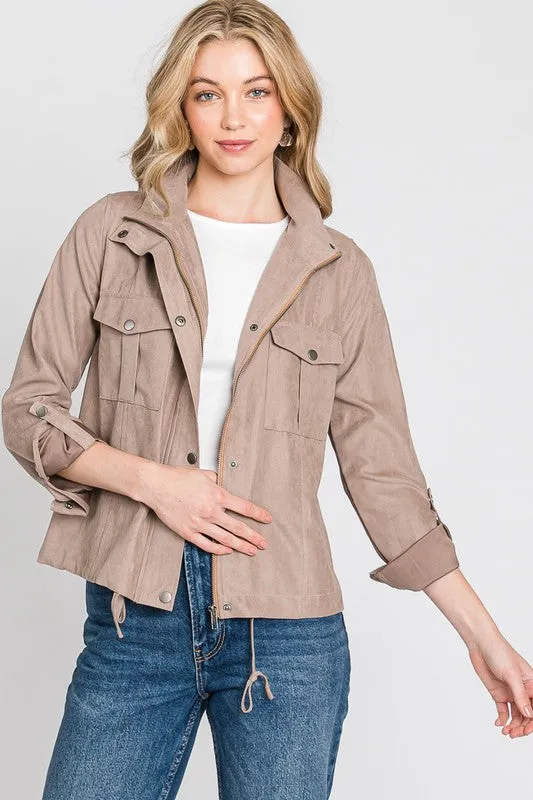 Kelly Cropped Utility Jacket