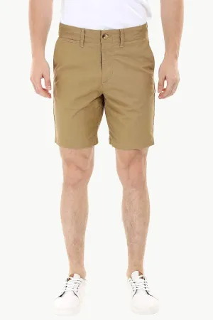 Khaki Twill Summer Chino Shorts