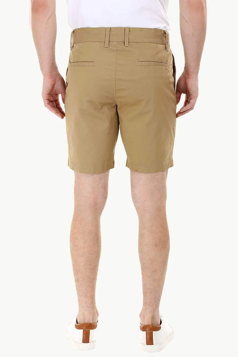 Khaki Twill Summer Chino Shorts