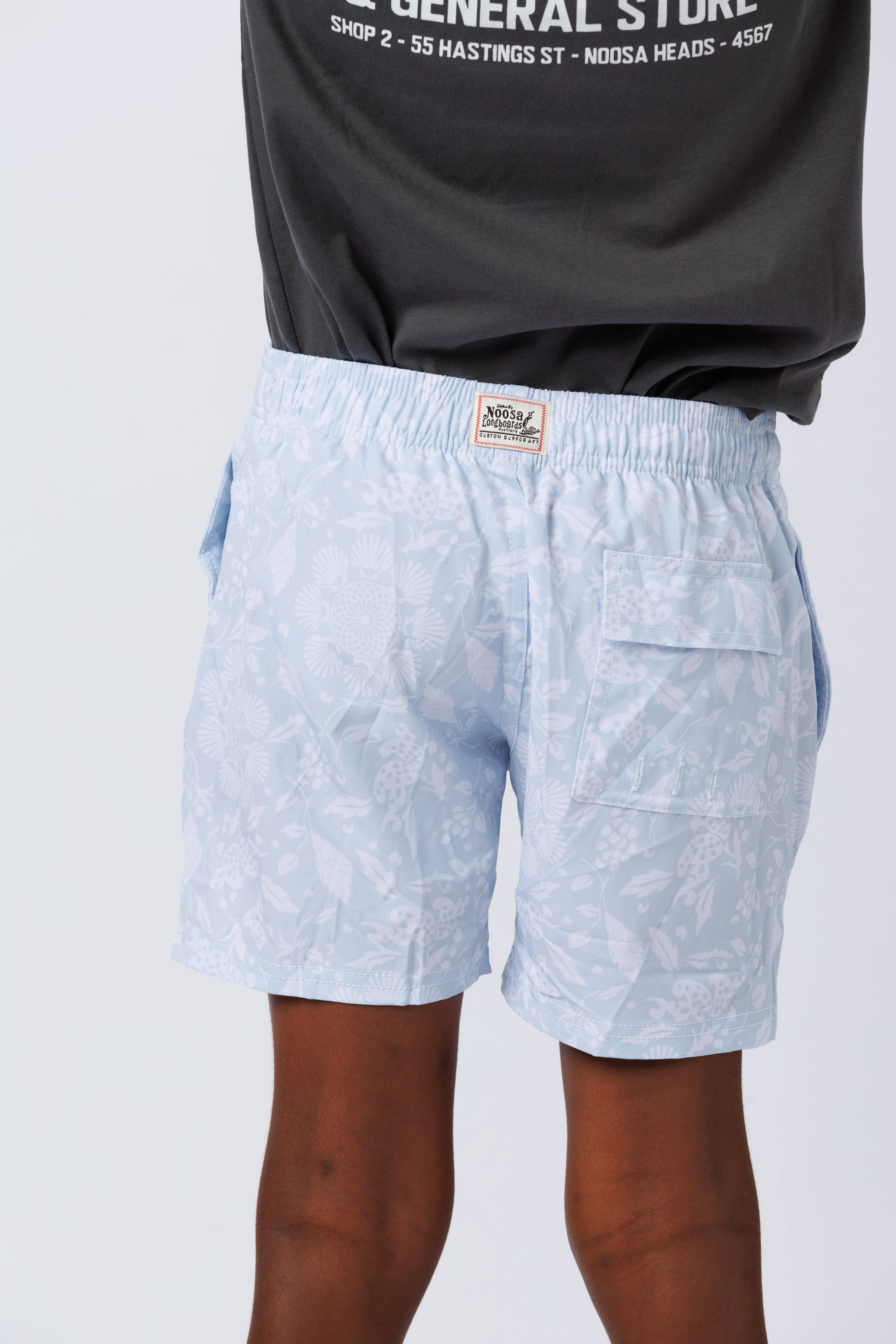 Kids Little Cove Swim Shorts  Light Blue