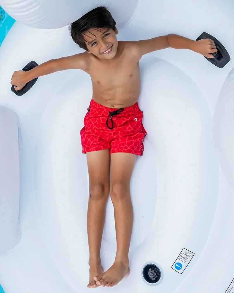 Kids Shorts-Red Mirage