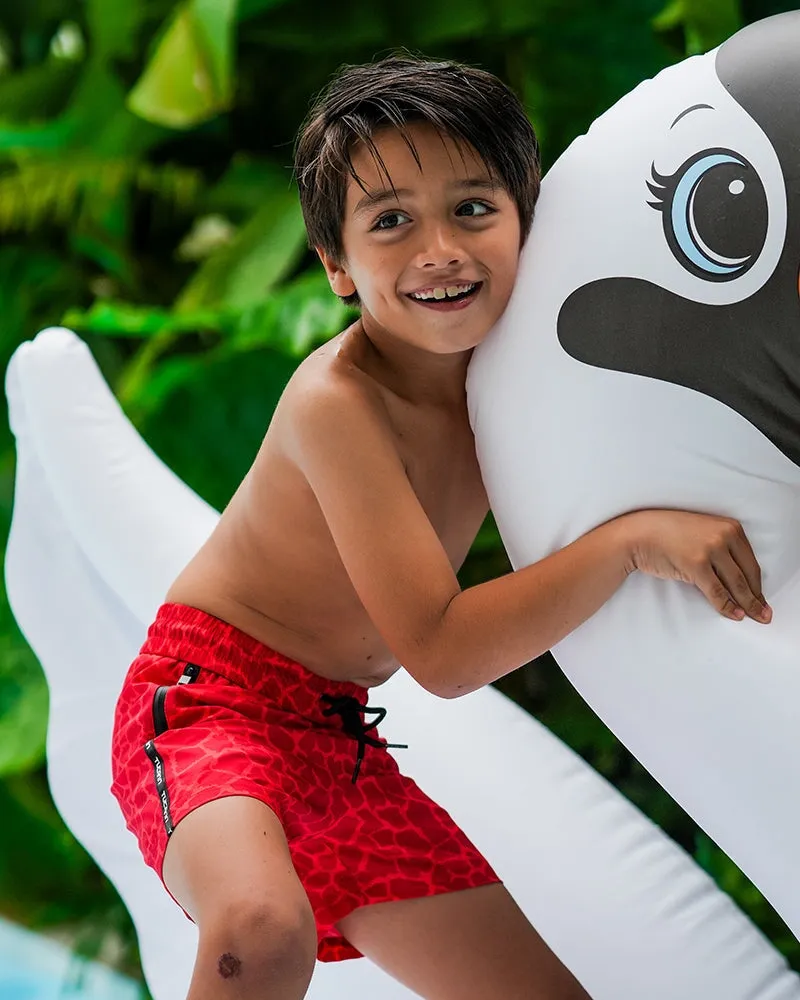 Kids Shorts-Red Mirage