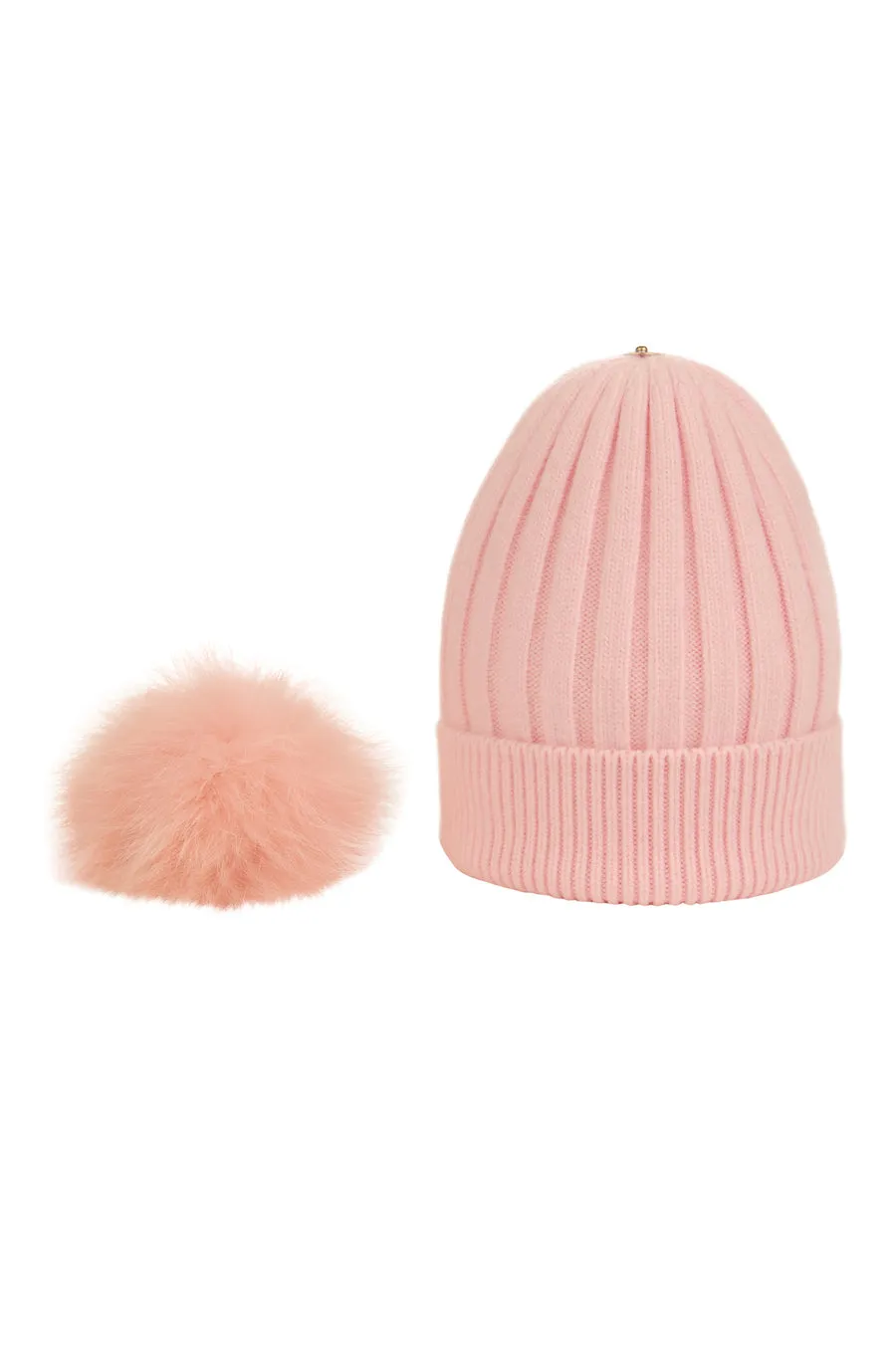 Knit Pom Pom Hat