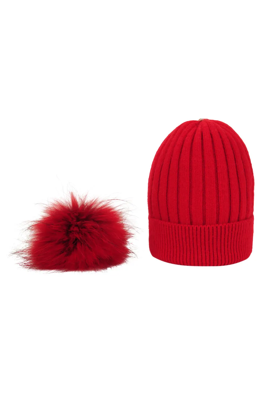Knit Pom Pom Hat