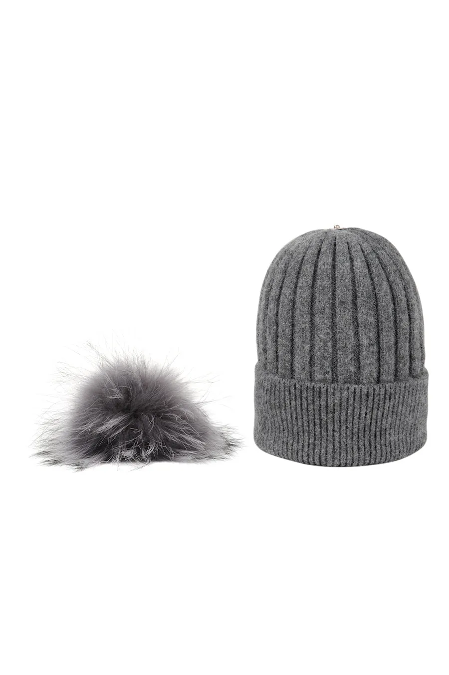 Knit Pom Pom Hat