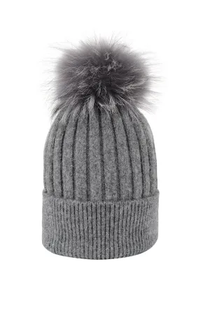 Knit Pom Pom Hat