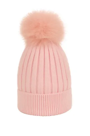 Knit Pom Pom Hat