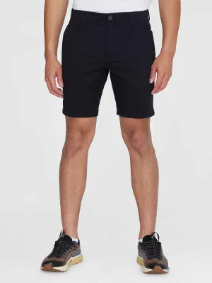 KNOWLEDGE COTTON APPAREL Chuck Regular Chino Poplin Shorts black jet