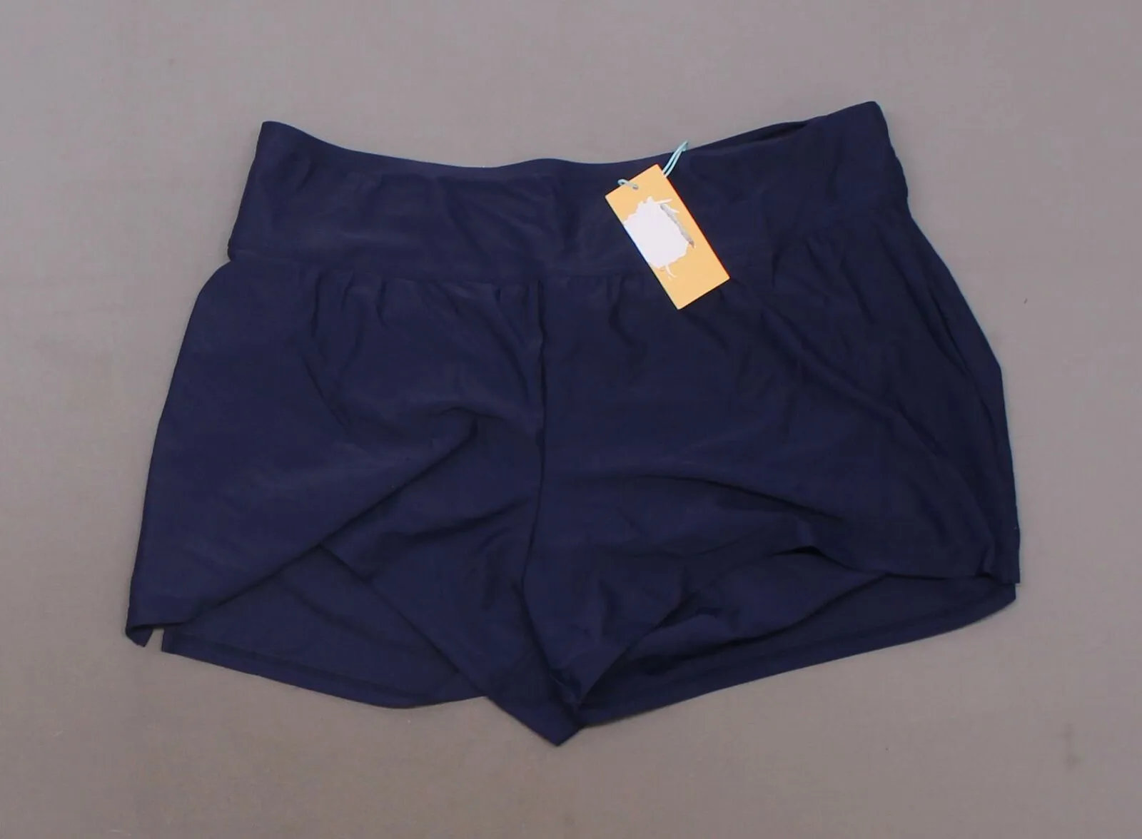 Kona Sol Women's Plus Size High Waist Swim Bikini Boyshorts