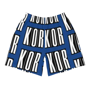 KOR Black and White logo Blue Swimming Trunks
