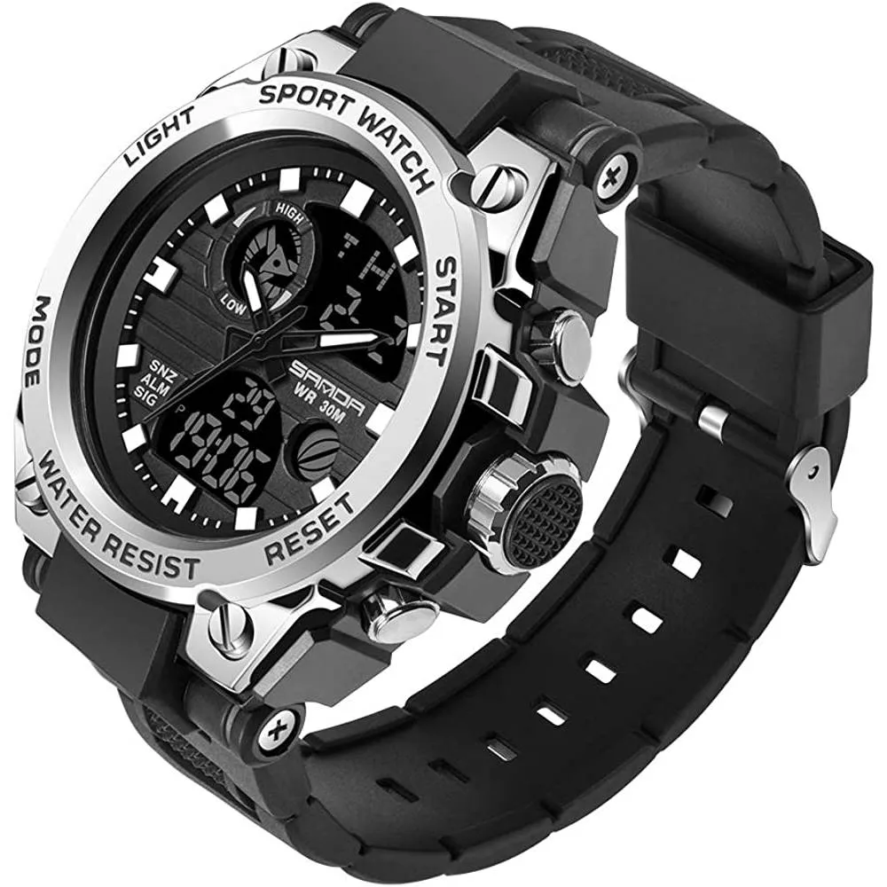 KXAITO Men's Watches Sports Outdoor Waterproof Military Watch Date Multi Function Tactics LED Alarm Stopwatch | Multiple Colors