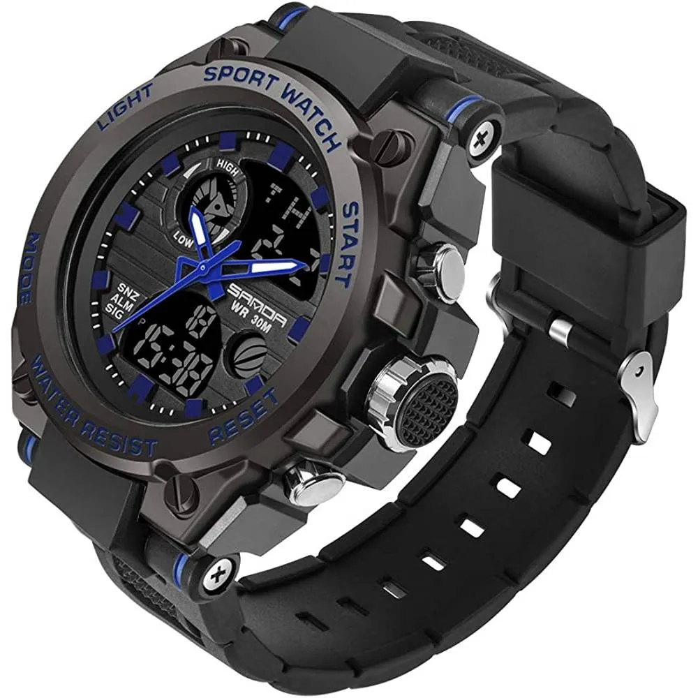 KXAITO Men's Watches Sports Outdoor Waterproof Military Watch Date Multi Function Tactics LED Alarm Stopwatch | Multiple Colors