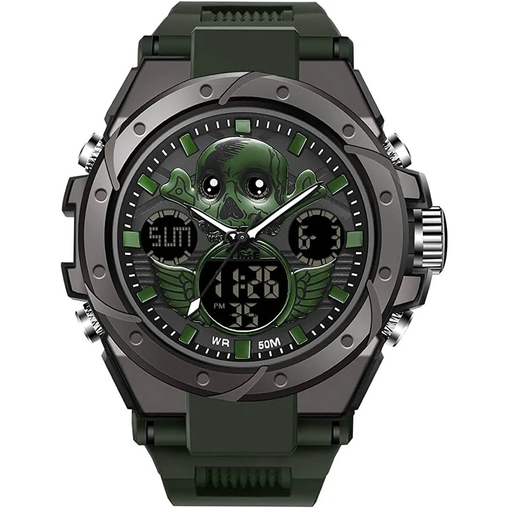 KXAITO Men's Watches Sports Outdoor Waterproof Military Watch Date Multi Function Tactics LED Alarm Stopwatch | Multiple Colors