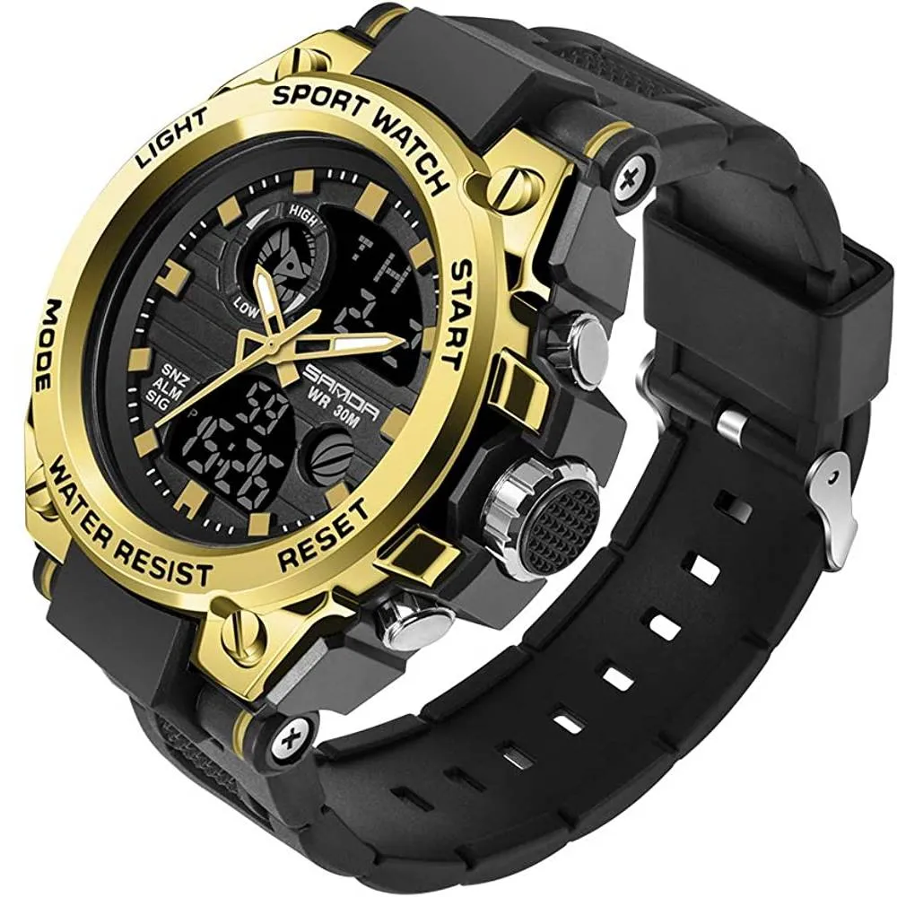 KXAITO Men's Watches Sports Outdoor Waterproof Military Watch Date Multi Function Tactics LED Alarm Stopwatch | Multiple Colors