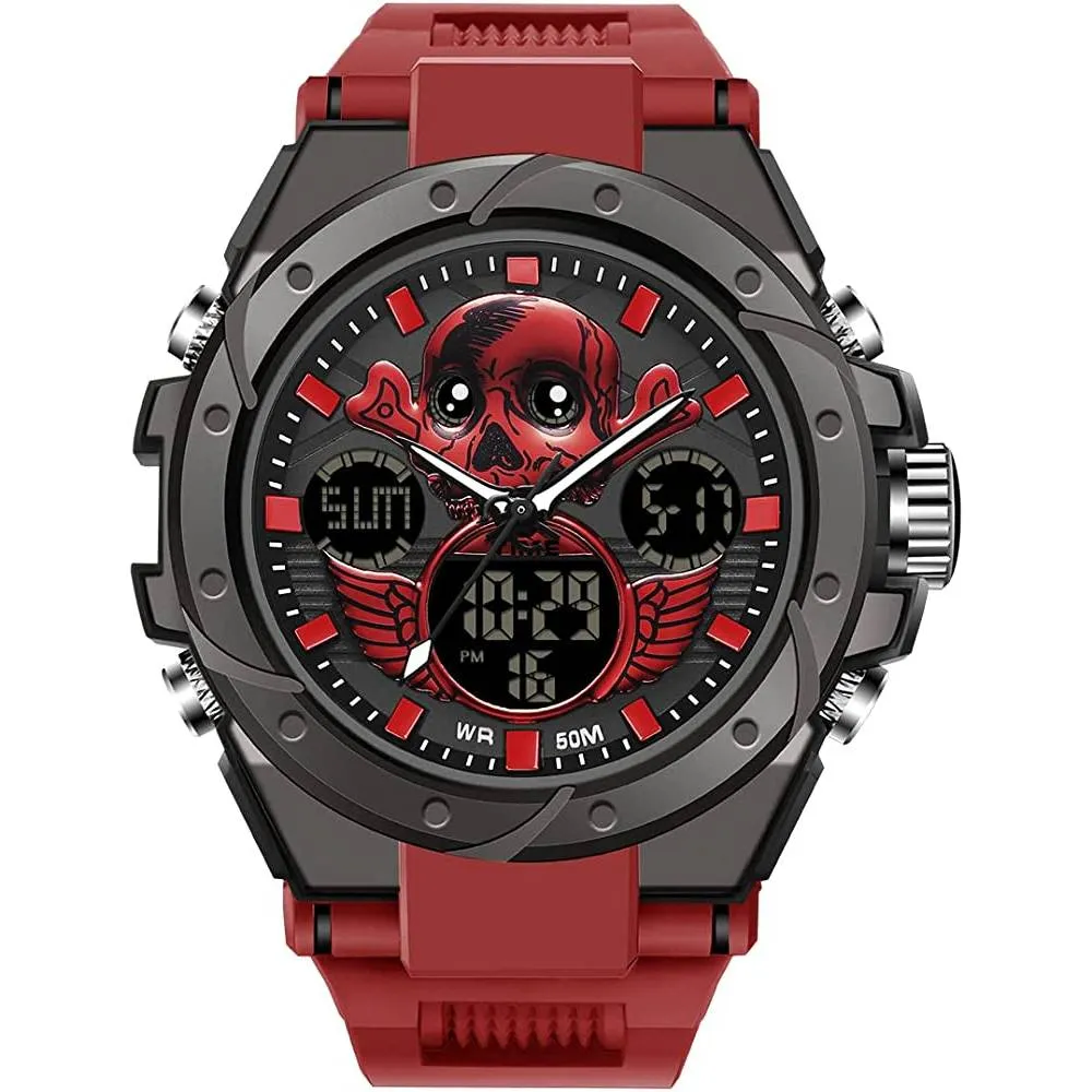 KXAITO Men's Watches Sports Outdoor Waterproof Military Watch Date Multi Function Tactics LED Alarm Stopwatch | Multiple Colors