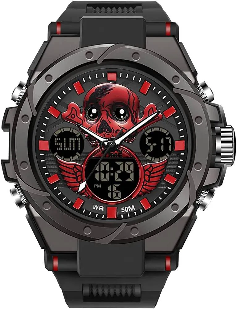KXAITO Men's Watches Sports Outdoor Waterproof Military Watch Date Multi Function Tactics LED Alarm Stopwatch | Multiple Colors