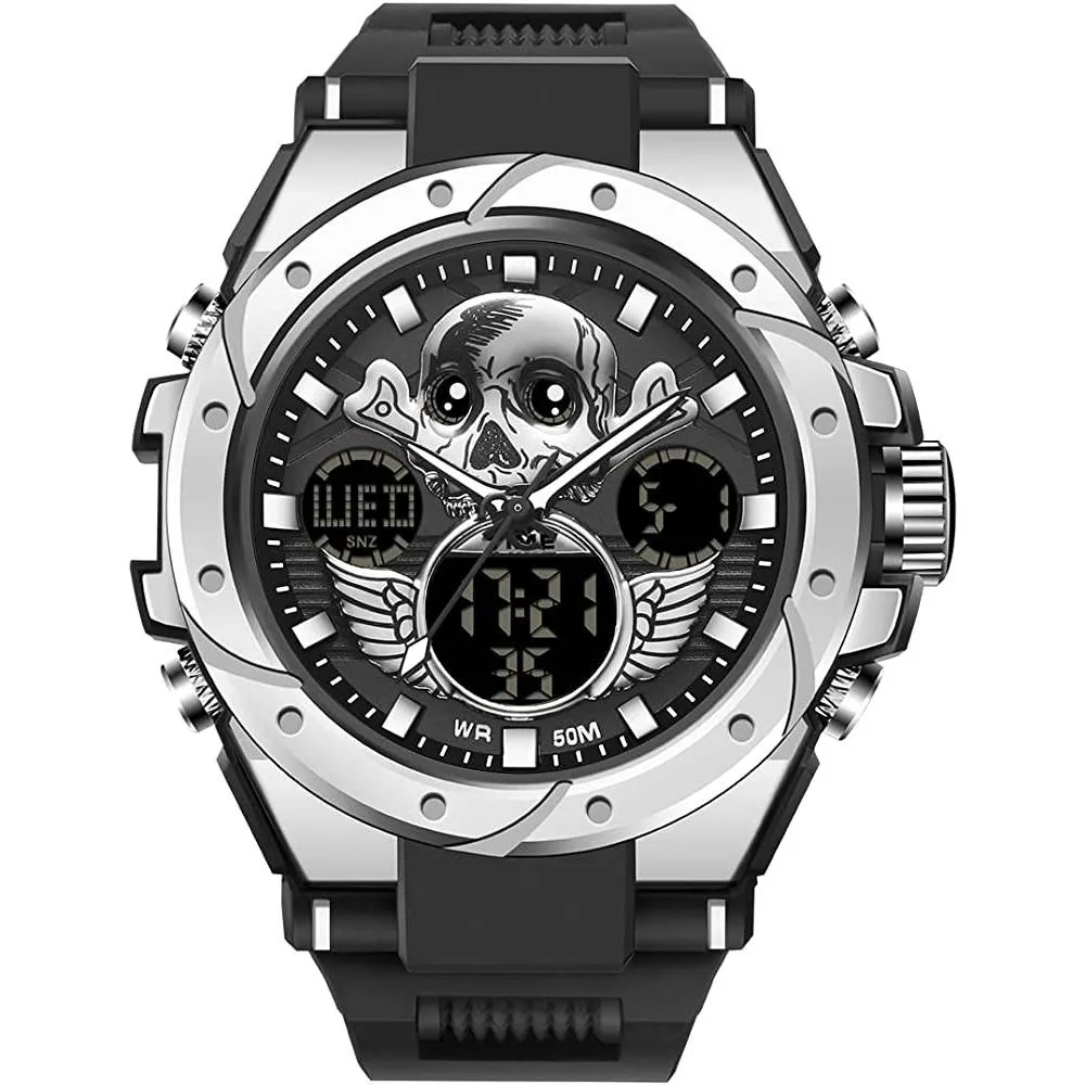 KXAITO Men's Watches Sports Outdoor Waterproof Military Watch Date Multi Function Tactics LED Alarm Stopwatch | Multiple Colors