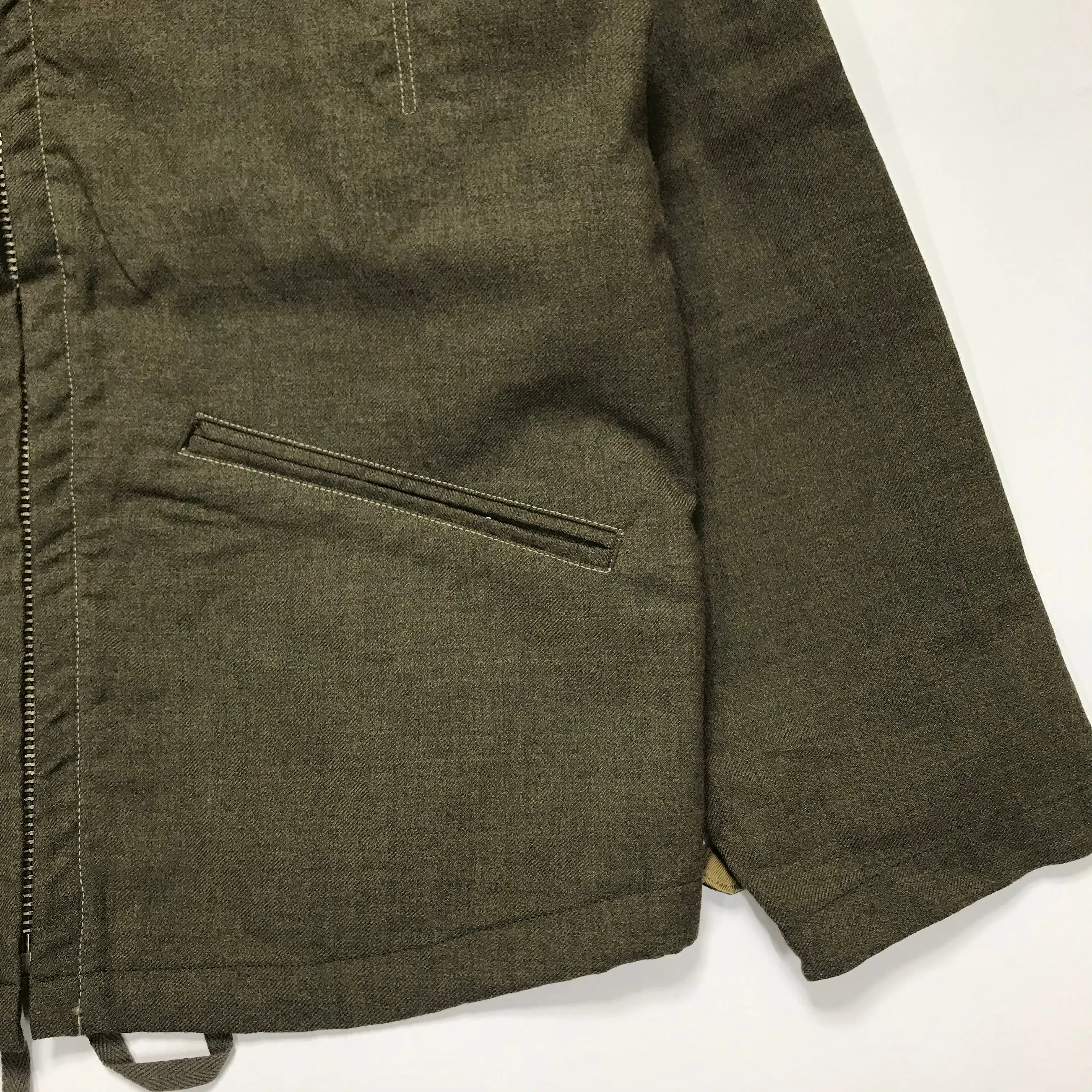 [L] Kapital Kiro Hirata Wool Military Parka Jacket Olive