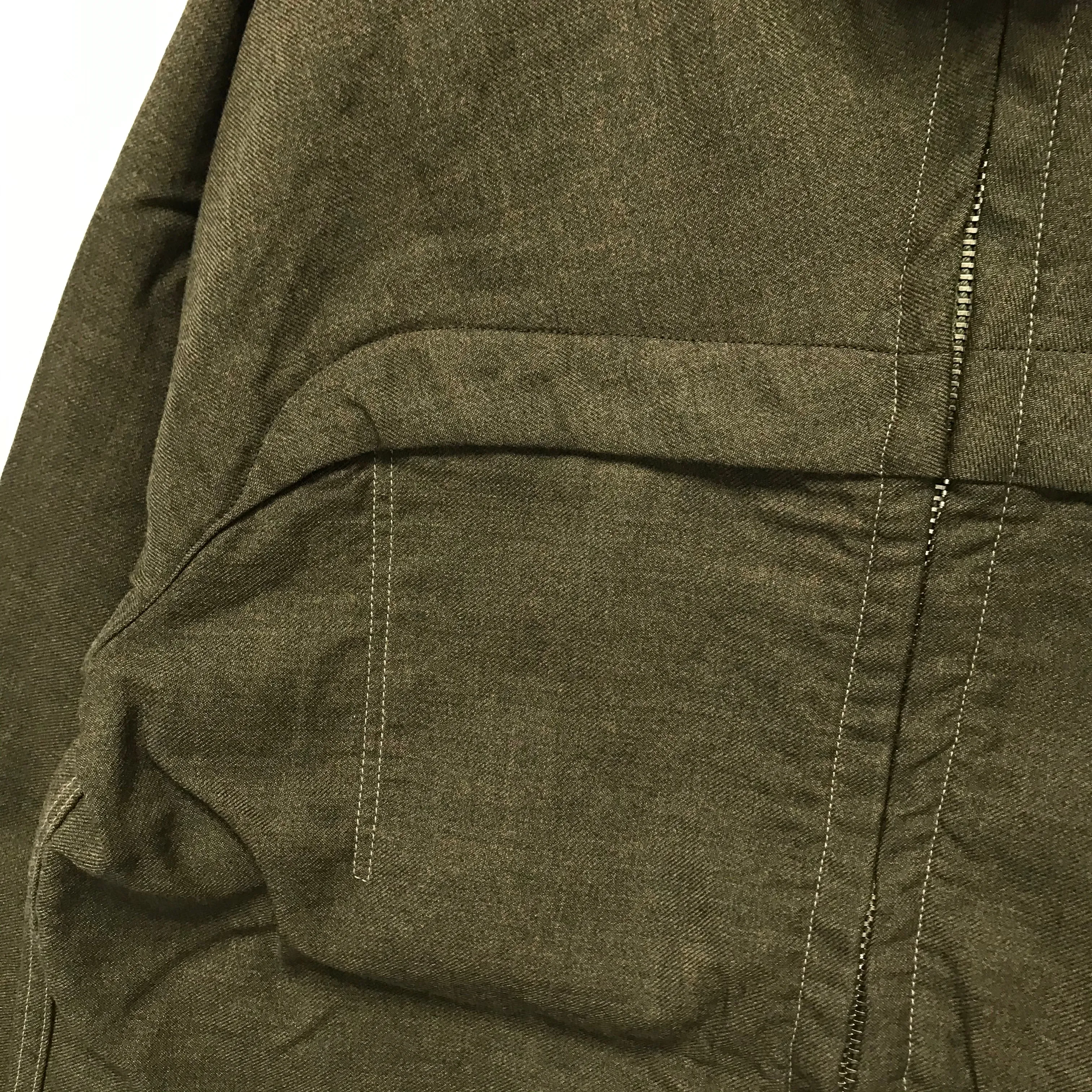 [L] Kapital Kiro Hirata Wool Military Parka Jacket Olive